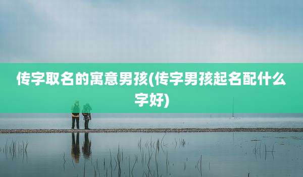 传字取名的寓意男孩(传字男孩起名配什么字好)