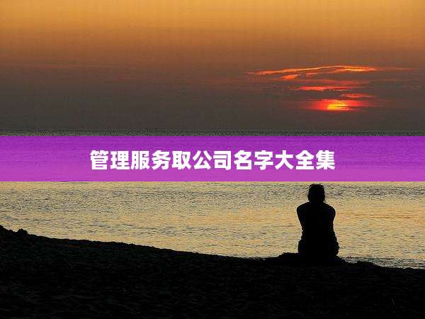 管理服务取公司名字大全集