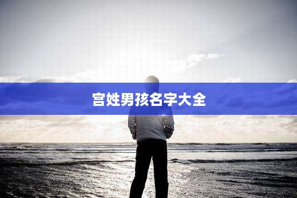 宫姓男孩名字大全