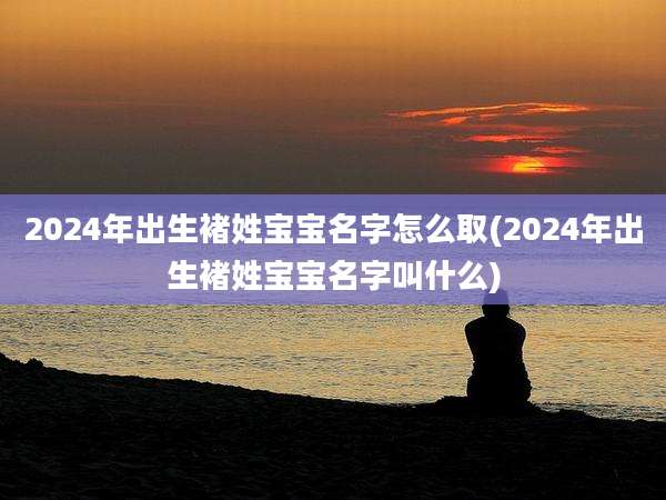 2024年出生褚姓宝宝名字怎么取(2024年出生褚姓宝宝名字叫什么)