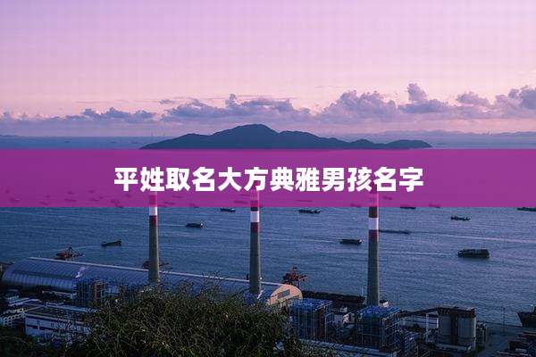 平姓取名大方典雅男孩名字