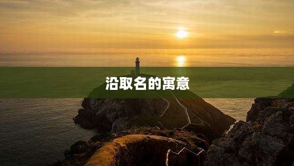 沿取名的寓意