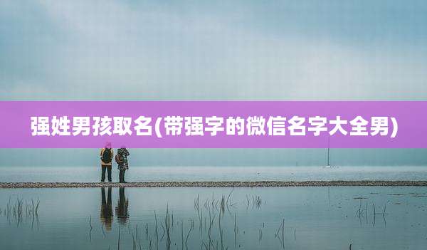 强姓男孩取名(带强字的微信名字大全男)