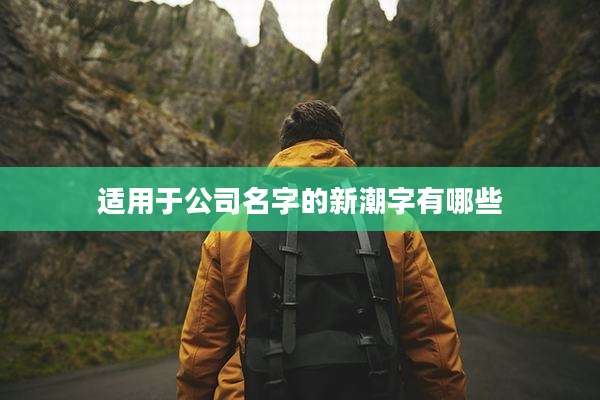 适用于公司名字的新潮字有哪些