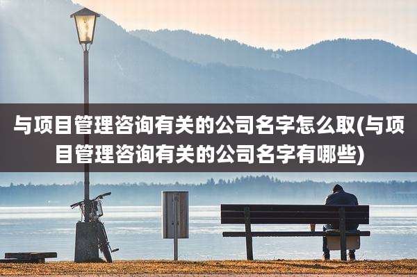 与项目管理咨询有关的公司名字怎么取(与项目管理咨询有关的公司名字有哪些)