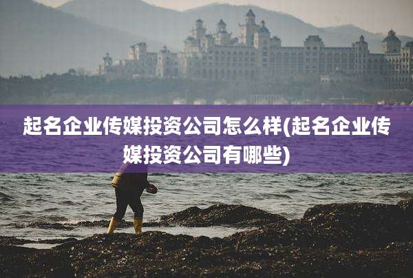 起名企业传媒投资公司怎么样(起名企业传媒投资公司有哪些)
