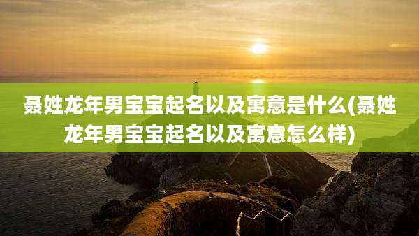 聂姓龙年男宝宝起名以及寓意是什么(聂姓龙年男宝宝起名以及寓意怎么样)