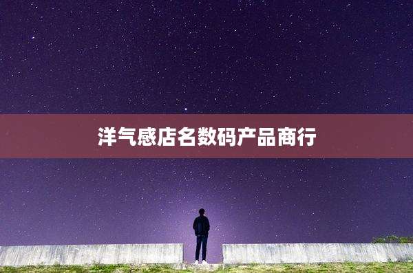 洋气感店名数码产品商行