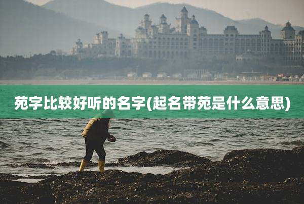 苑字比较好听的名字(起名带苑是什么意思)