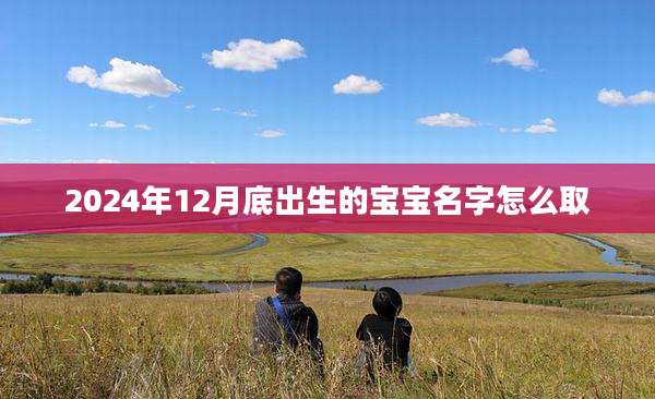 2024年12月底出生的宝宝名字怎么取
