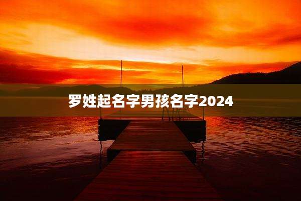 罗姓起名字男孩名字2024