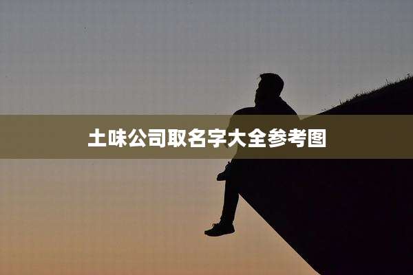 土味公司取名字大全参考图