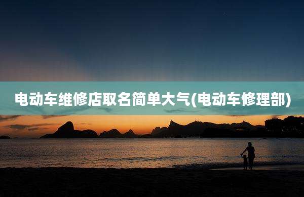 电动车维修店取名简单大气(电动车修理部)