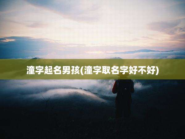 潼字起名男孩(潼字取名字好不好)