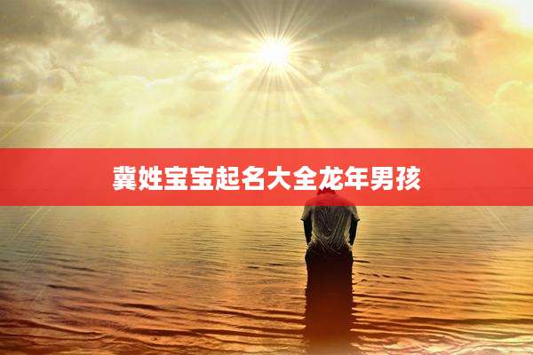 冀姓宝宝起名大全龙年男孩