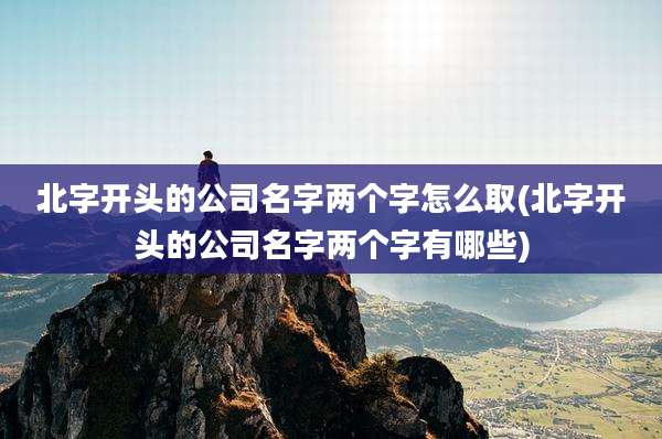 北字开头的公司名字两个字怎么取(北字开头的公司名字两个字有哪些)
