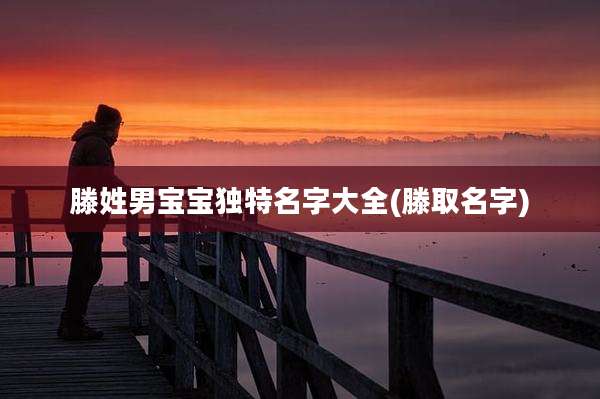 滕姓男宝宝独特名字大全(滕取名字)