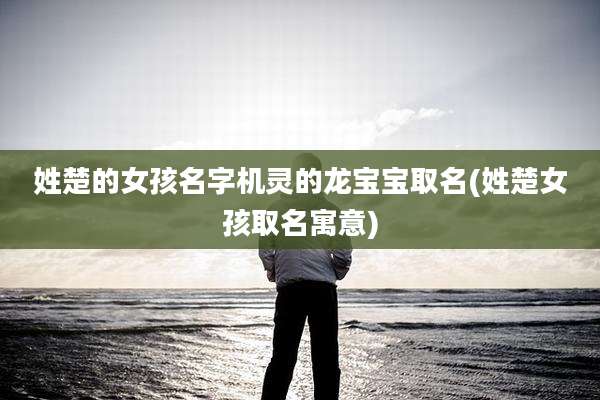 姓楚的女孩名字机灵的龙宝宝取名(姓楚女孩取名寓意)