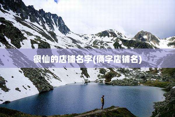 很仙的店铺名字(俩字店铺名)