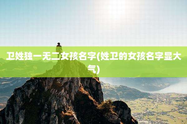 卫姓独一无二女孩名字(姓卫的女孩名字显大气)