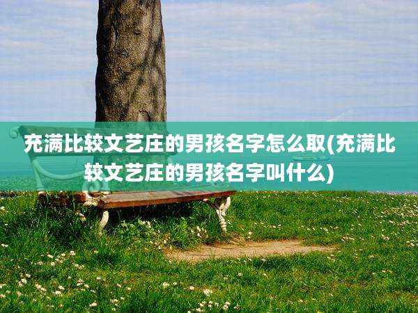 充满比较文艺庄的男孩名字怎么取(充满比较文艺庄的男孩名字叫什么)