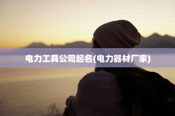 电力工具公司起名(电力器材厂家)