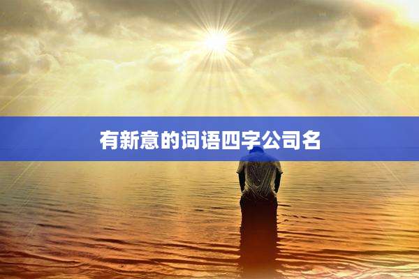 有新意的词语四字公司名