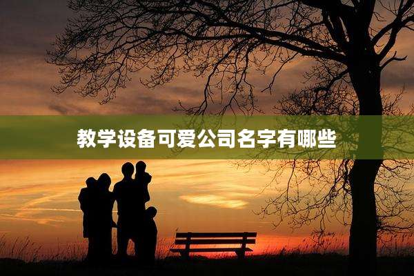 教学设备可爱公司名字有哪些