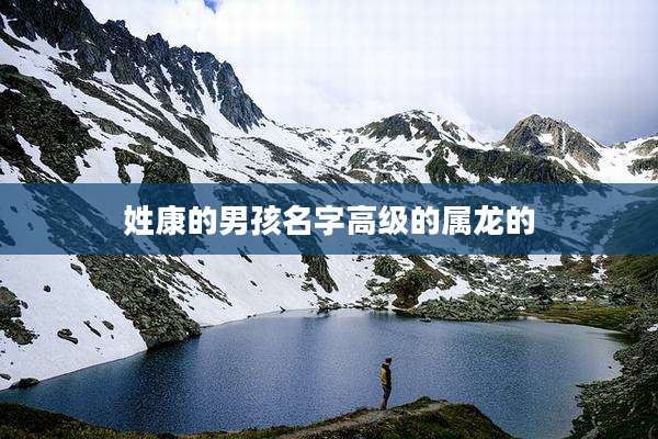 姓康的男孩名字高级的属龙的