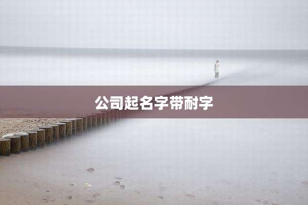 公司起名字带耐字