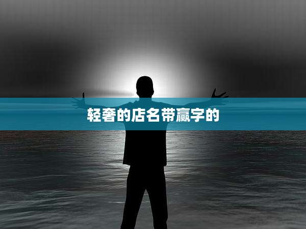 轻奢的店名带赢字的