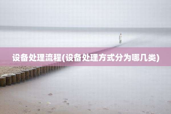 设备处理流程(设备处理方式分为哪几类)
