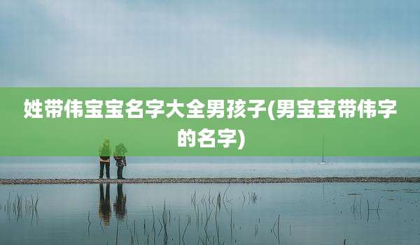 姓带伟宝宝名字大全男孩子(男宝宝带伟字的名字)