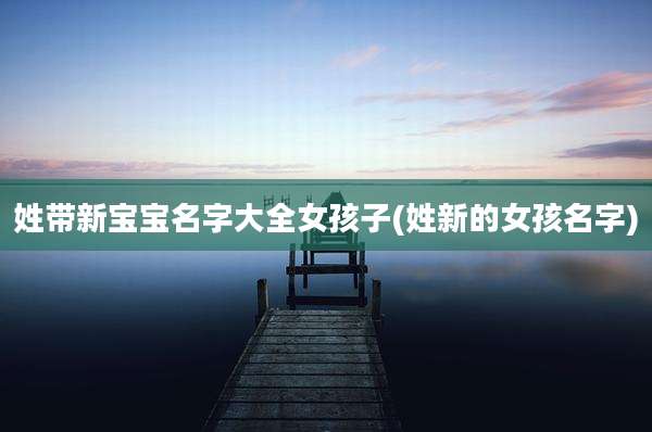 姓带新宝宝名字大全女孩子(姓新的女孩名字)