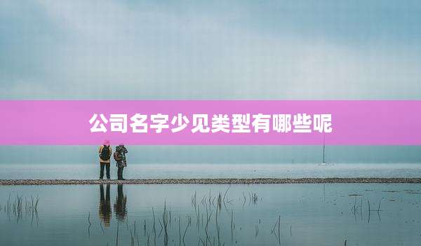公司名字少见类型有哪些呢