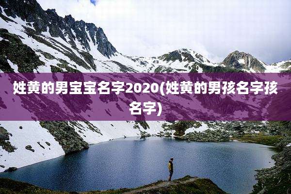 姓黄的男宝宝名字2020(姓黄的男孩名字孩名字)