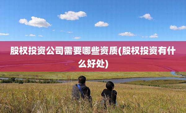 股权投资公司需要哪些资质(股权投资有什么好处)