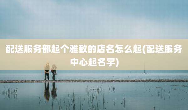 配送服务部起个雅致的店名怎么起(配送服务中心起名字)