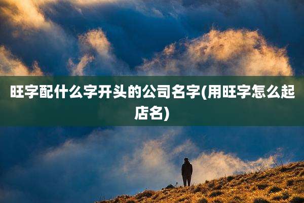 旺字配什么字开头的公司名字(用旺字怎么起店名)