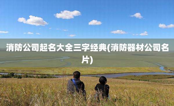 消防公司起名大全三字经典(消防器材公司名片)