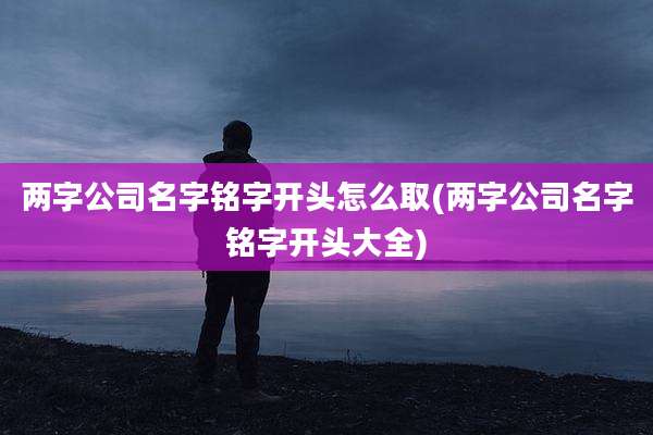 两字公司名字铭字开头怎么取(两字公司名字铭字开头大全)