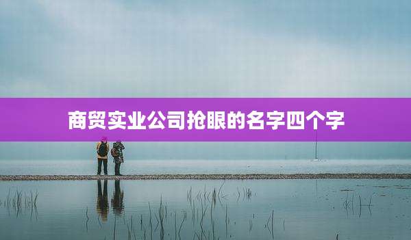 商贸实业公司抢眼的名字四个字