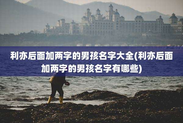 利亦后面加两字的男孩名字大全(利亦后面加两字的男孩名字有哪些)