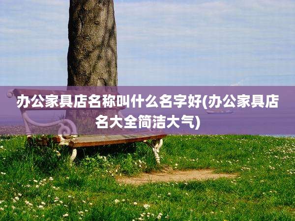 办公家具店名称叫什么名字好(办公家具店名大全简洁大气)
