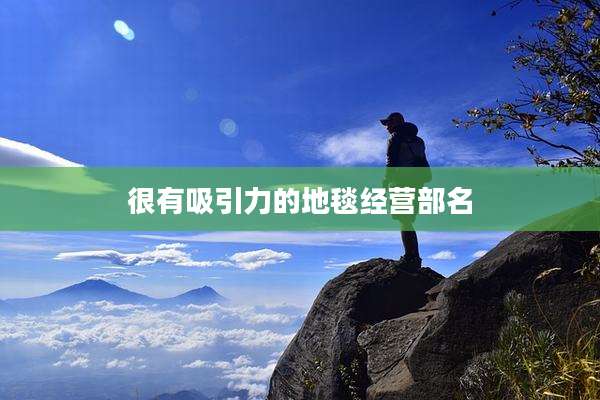 很有吸引力的地毯经营部名