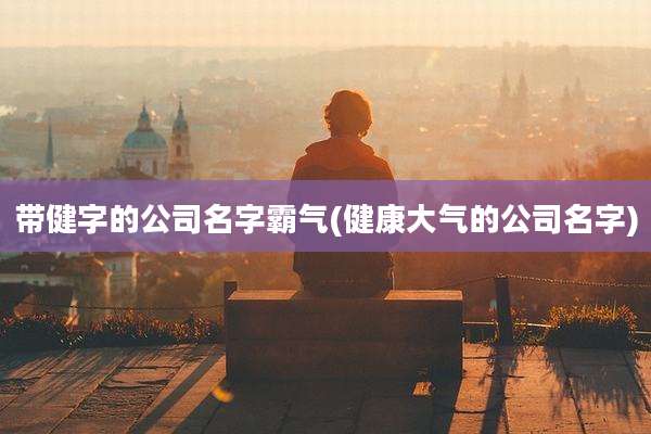 带健字的公司名字霸气(健康大气的公司名字)