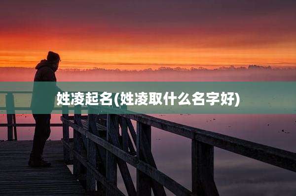 姓凌起名(姓凌取什么名字好)
