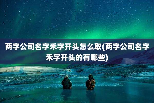 两字公司名字禾字开头怎么取(两字公司名字禾字开头的有哪些)