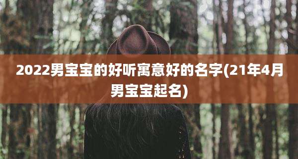2022男宝宝的好听寓意好的名字(21年4月男宝宝起名)