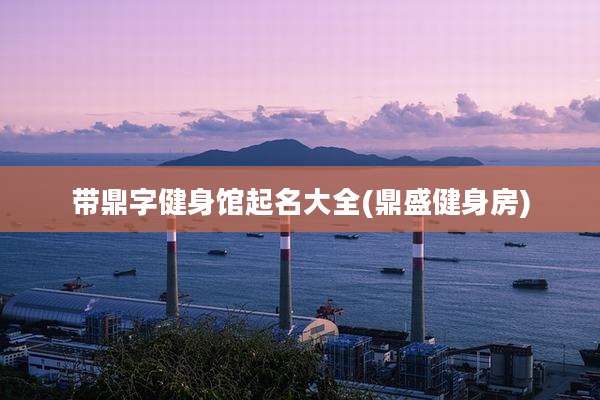 带鼎字健身馆起名大全(鼎盛健身房)